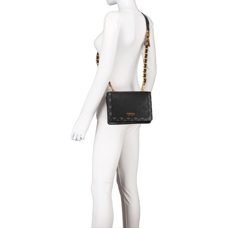 Umhängetasche Abey Black Logo Multi, Farbe: schwarz, Marke: Guess, EAN: 0190231595724, Abmessungen in cm: 22.5x16.5x7.5, Bild 5 von 6