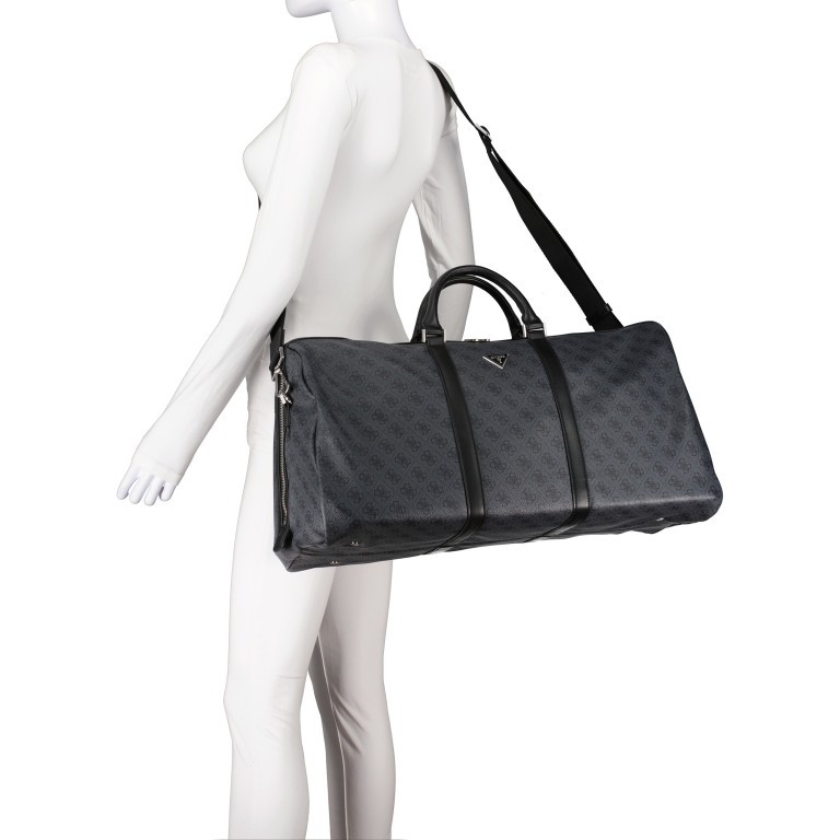 Reisetasche Vezzola Black, Farbe: schwarz, Marke: Guess, EAN: 7628067764937, Abmessungen in cm: 55x33x26, Bild 5 von 6