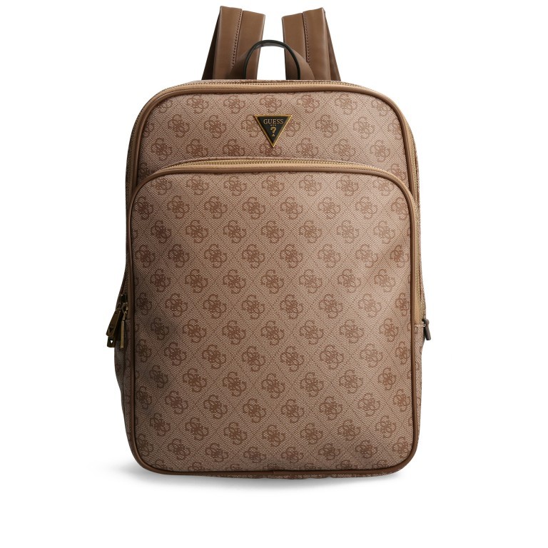 Guess Rucksack Vezzola mit Tablet und Laptopfach Beige Brown