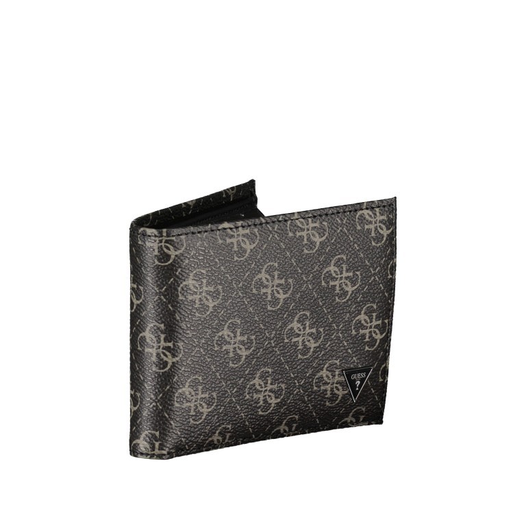 Geldbörse Vezzola Dark Black, Farbe: grau, Marke: Guess, EAN: 7621826494670, Abmessungen in cm: 12x9.5x2, Bild 2 von 5