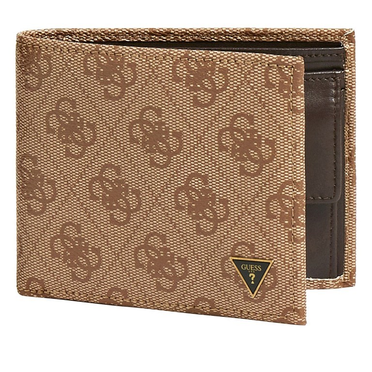 Geldbörse Vezzola Beige Brown, Farbe: braun, Marke: Guess, EAN: 7628067544591, Abmessungen in cm: 12x10x1.5, Bild 1 von 4