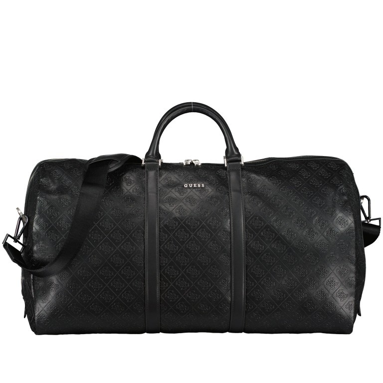 Reisetasche Escape Weekender Black, Farbe: schwarz, Marke: Guess, EAN: 7617076116615, Abmessungen in cm: 55x31x23, Bild 1 von 6
