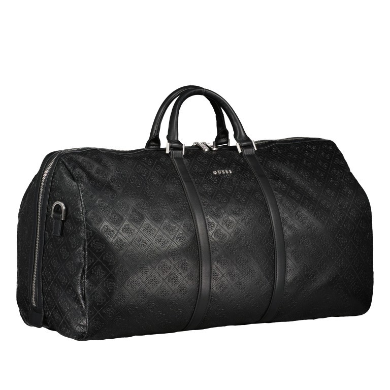 Reisetasche Escape Weekender Black, Farbe: schwarz, Marke: Guess, EAN: 7617076116615, Abmessungen in cm: 55x31x23, Bild 2 von 6