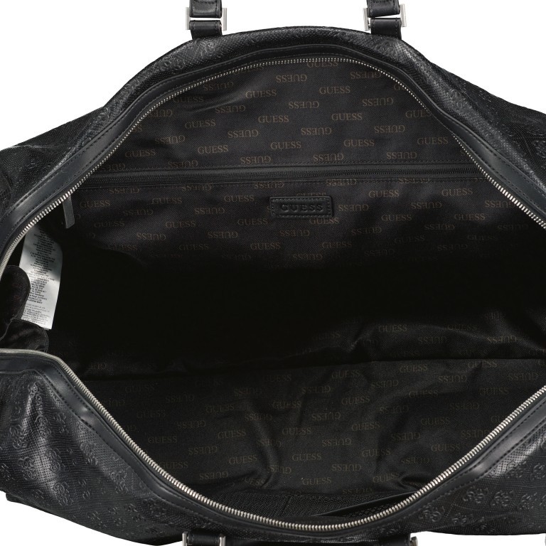 Reisetasche Escape Weekender Black, Farbe: schwarz, Marke: Guess, EAN: 7617076116615, Abmessungen in cm: 55x31x23, Bild 6 von 6