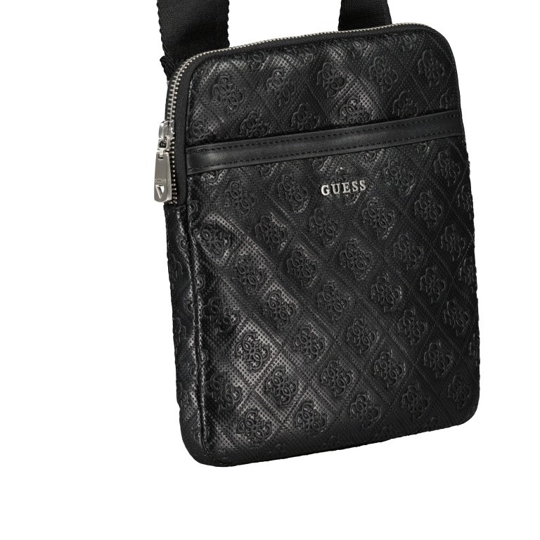 Umhängetasche Escape Black, Farbe: schwarz, Marke: Guess, EAN: 7617076116592, Abmessungen in cm: 20x23.5x2, Bild 2 von 7