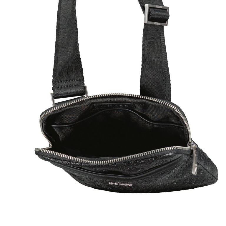Umhängetasche Escape Black, Farbe: schwarz, Marke: Guess, EAN: 7617076116592, Abmessungen in cm: 20x23.5x2, Bild 6 von 7