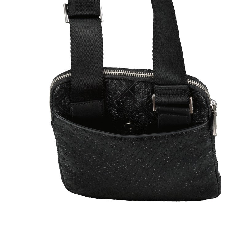 Umhängetasche Escape Black, Farbe: schwarz, Marke: Guess, EAN: 7617076116592, Abmessungen in cm: 20x23.5x2, Bild 7 von 7