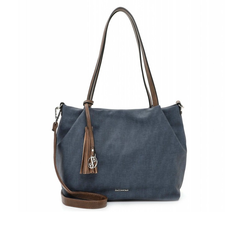 Shopper Elke Bag in Bag zweiteiliges Set Blue, Farbe: blau/petrol, Marke: Emily & Noah, EAN: 4049391336912, Bild 2 von 5