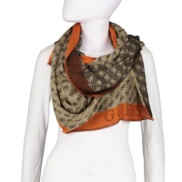 Tuch Salameda Beige Orange, Farbe: bunt, Marke: Guess, EAN: 7617076005841, Bild 4 von 4
