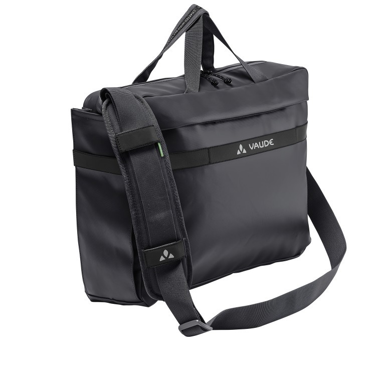 Fahrradtasche Mineo Commuter Briefcase 20 für Gepäckträgerbefestigung Black, Farbe: schwarz, Marke: Vaude, EAN: 4062218380103, Abmessungen in cm: 42x31x11, Bild 2 von 6
