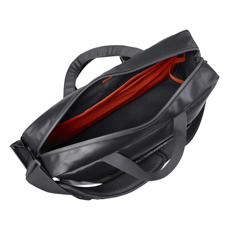 Fahrradtasche Mineo Commuter Briefcase 20 für Gepäckträgerbefestigung Black, Farbe: schwarz, Marke: Vaude, EAN: 4062218380103, Abmessungen in cm: 42x31x11, Bild 4 von 6