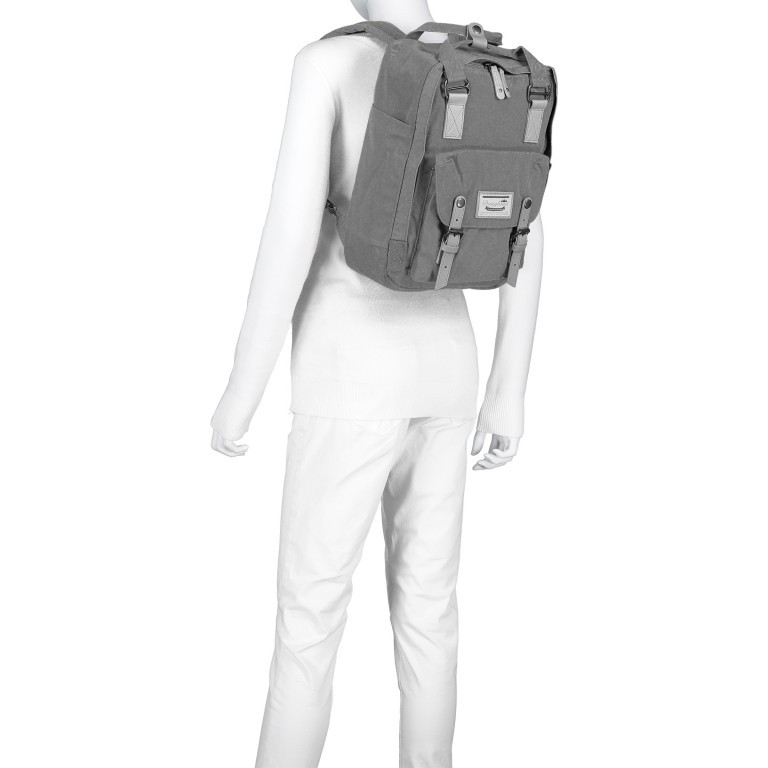 Rucksack Reborn Series Macaroon mit Laptopfach 14 Zoll Volumen 16 Liter Plum Denim, Farbe: flieder/lila, Marke: Doughnut, EAN: 4895222508559, Abmessungen in cm: 27x38x13, Bild 4 von 13