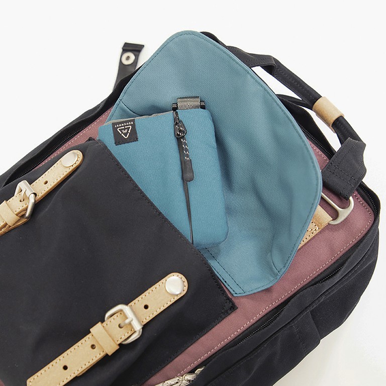 Rucksack Reborn Series Macaroon mit Laptopfach 14 Zoll Volumen 16 Liter Plum Denim, Farbe: flieder/lila, Marke: Doughnut, EAN: 4895222508559, Abmessungen in cm: 27x38x13, Bild 7 von 13