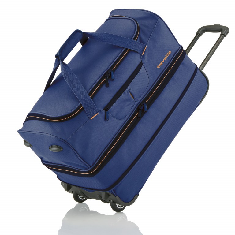 Reisetasche Basics Blau Orange, Farbe: blau/petrol, Marke: Travelite, EAN: 4027002056787, Abmessungen in cm: 70x38x37, Bild 2 von 5