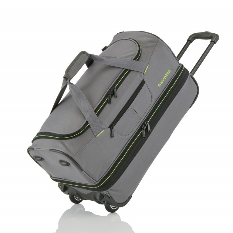 Reisetasche Basics Grau Grün, Farbe: grau, Marke: Travelite, EAN: 4027002056749, Abmessungen in cm: 55x32x29, Bild 1 von 5