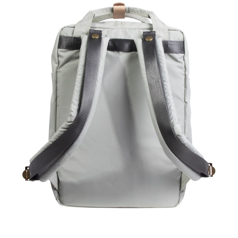 Rucksack Jungle Series Macaroon mit Laptopfach 13 Zoll Volumen 16 Liter Light Grey Navy, Farbe: grau, Marke: Doughnut, EAN: 4895222507477, Abmessungen in cm: 28x38x11, Bild 3 von 12