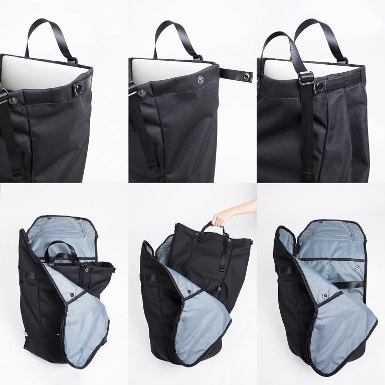 Rucksack Nomad Series Pathfinder mit Campingstuhl Black, Farbe: schwarz, Marke: Doughnut, EAN: 4895222506456, Bild 10 von 17