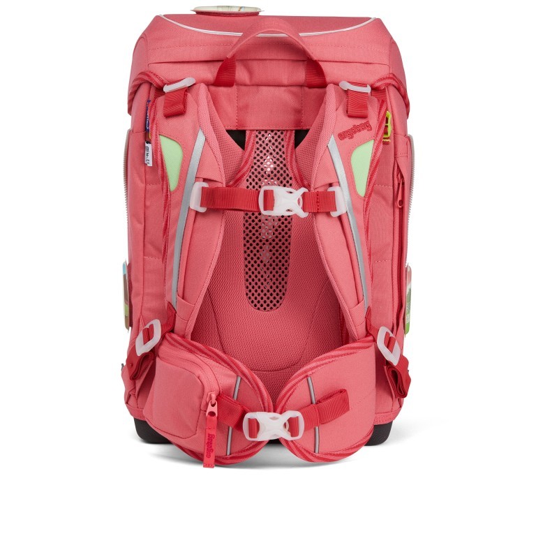 Schulranzen Cubo Eco Hero Edition Set 5-teilig Modell 2022 Lamas in Bärjamas, Farbe: rosa/pink, Marke: Ergobag, EAN: 4057081119684, Abmessungen in cm: 25x40x20, Bild 5 von 11