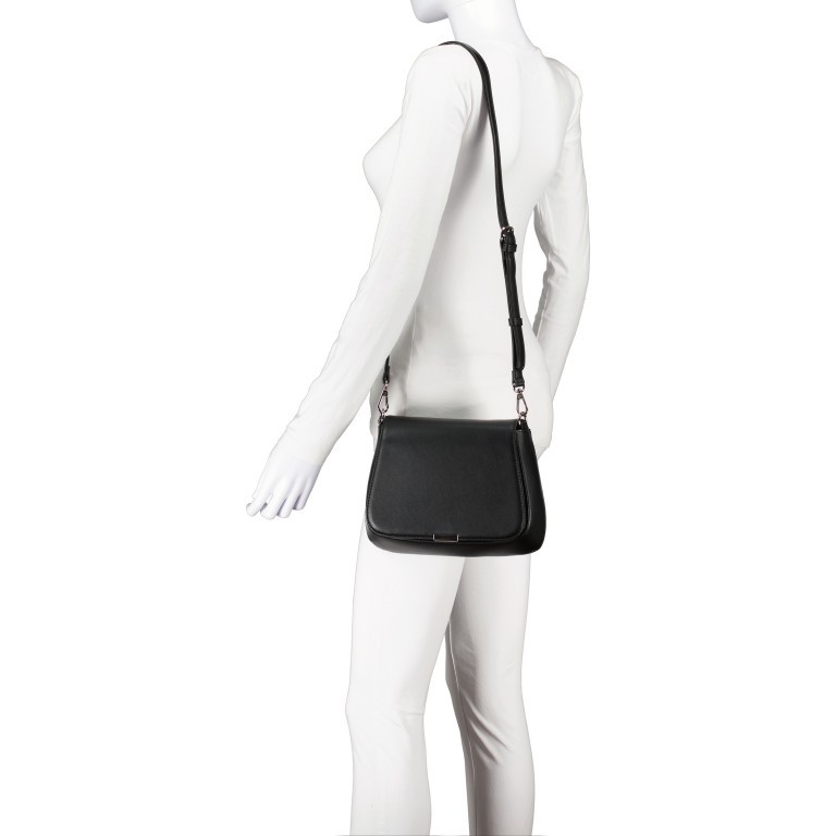 Tasche Bente Saddle Black Silver, Farbe: schwarz, Marke: Seidenfelt, EAN: 4251817617509, Abmessungen in cm: 25x20x5, Bild 5 von 7