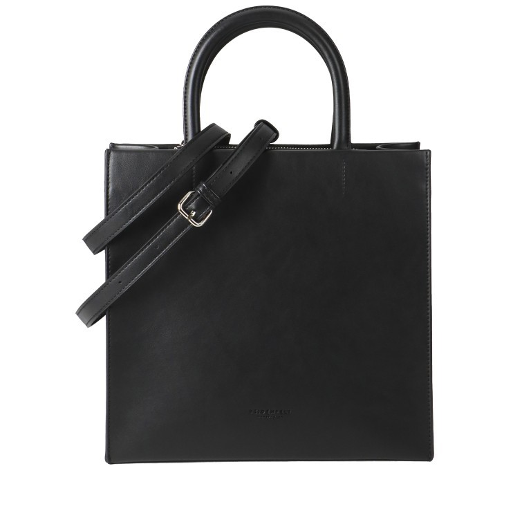 Handtasche Bente Paperbag Black Silver, Farbe: schwarz, Marke: Seidenfelt, EAN: 4251817617387, Abmessungen in cm: 33x31x13, Bild 1 von 6
