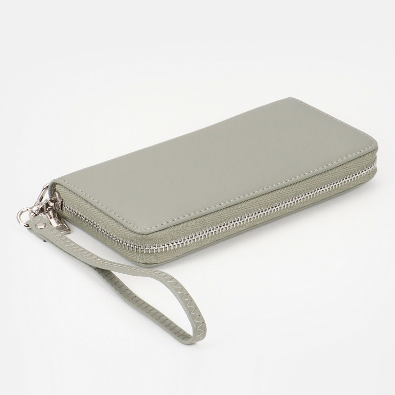 Geldbörse Smilla Light Khaki Silver, Farbe: grün/oliv, Marke: Seidenfelt, EAN: 4251817618018, Abmessungen in cm: 19x9.5x2.5, Bild 2 von 4