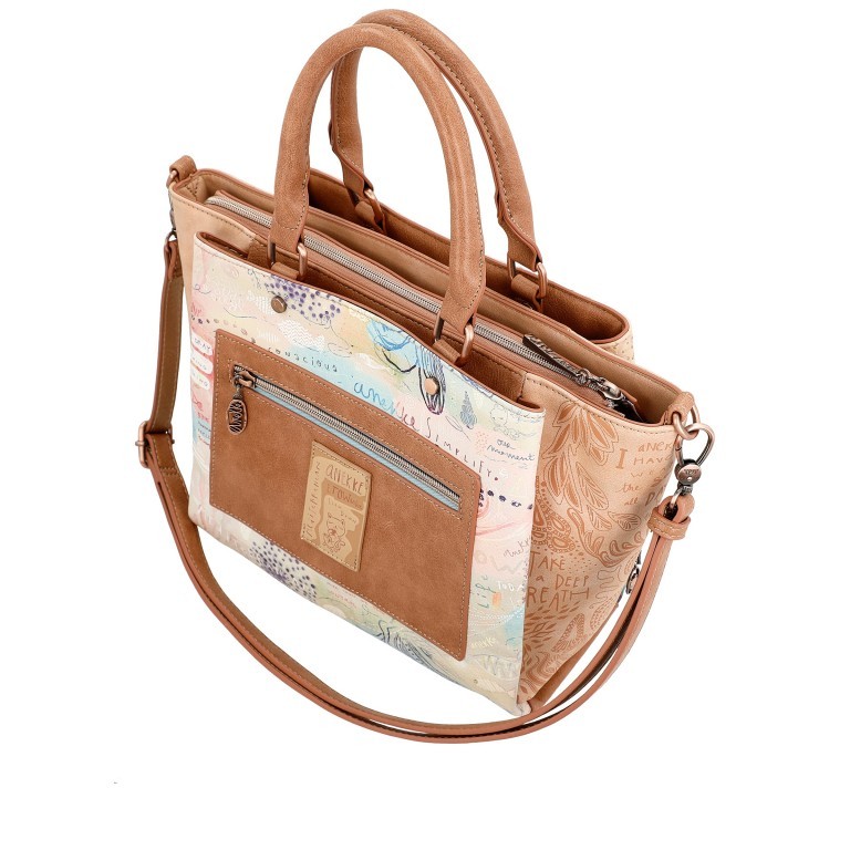 Handtasche Mediterranean Short Handle Bag Beige, Farbe: beige, Marke: Anekke, EAN: 8434172165205, Bild 5 von 10