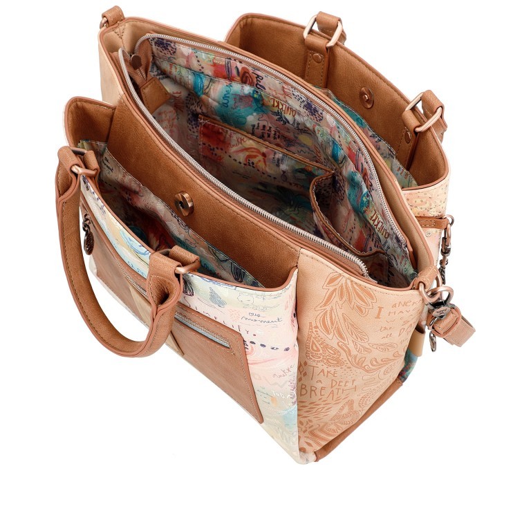 Handtasche Mediterranean Short Handle Bag Beige, Farbe: beige, Marke: Anekke, EAN: 8434172165205, Bild 6 von 10