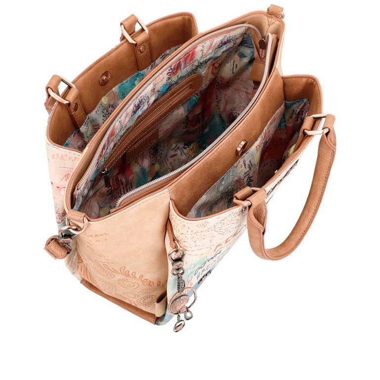 Handtasche Mediterranean Short Handle Bag Beige, Farbe: beige, Marke: Anekke, EAN: 8434172165205, Bild 7 von 10