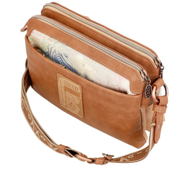 Umhängetasche Mediterranean Crossbody Bag Beige, Farbe: beige, Marke: Anekke, EAN: 8434172166400, Abmessungen in cm: 24x16x8, Bild 3 von 6