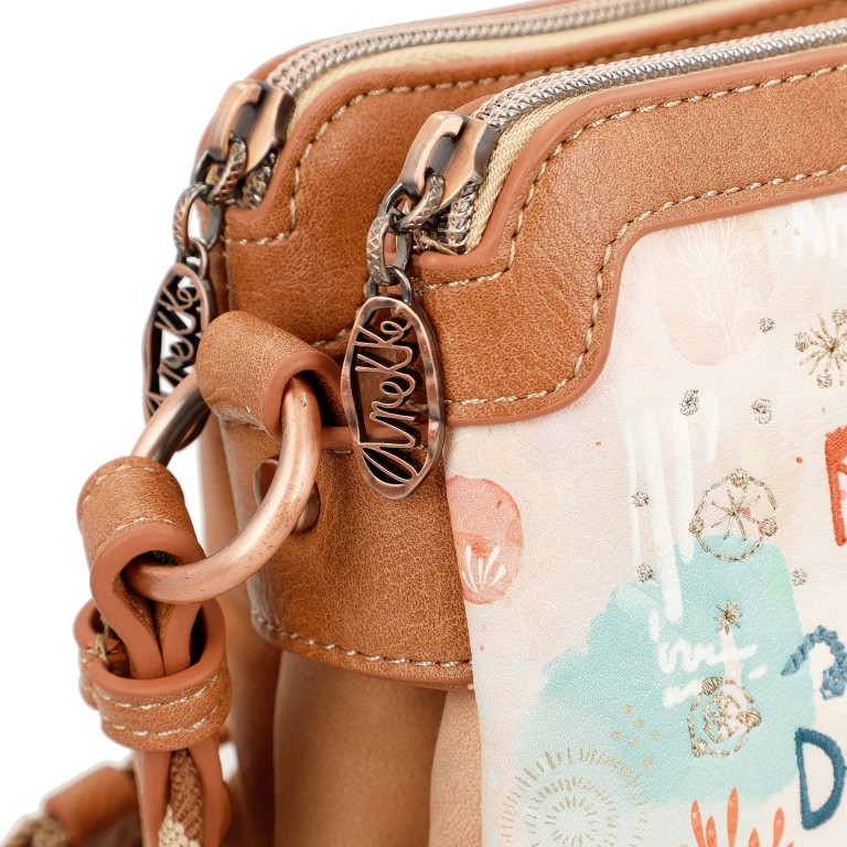 Umhängetasche Mediterranean Crossbody Bag Beige, Farbe: beige, Marke: Anekke, EAN: 8434172166400, Abmessungen in cm: 24x16x8, Bild 6 von 6