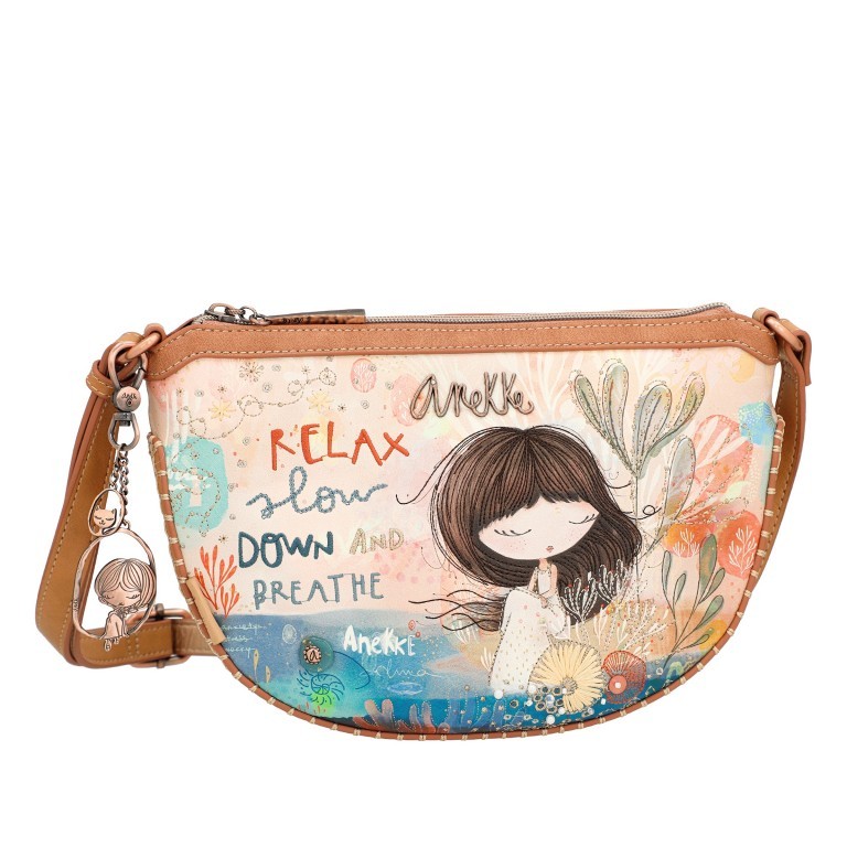 Umhängetasche Mediterranean Crossbody Bag Beige, Farbe: beige, Marke: Anekke, EAN: 8434172166707, Abmessungen in cm: 28x19x7, Bild 2 von 8