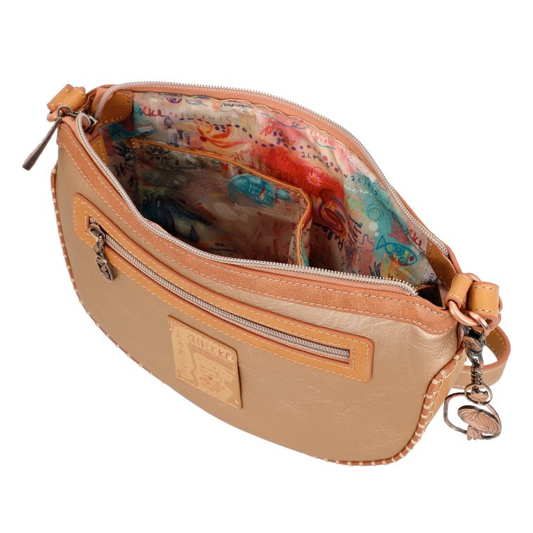 Umhängetasche Mediterranean Crossbody Bag Beige, Farbe: beige, Marke: Anekke, EAN: 8434172166707, Abmessungen in cm: 28x19x7, Bild 6 von 8