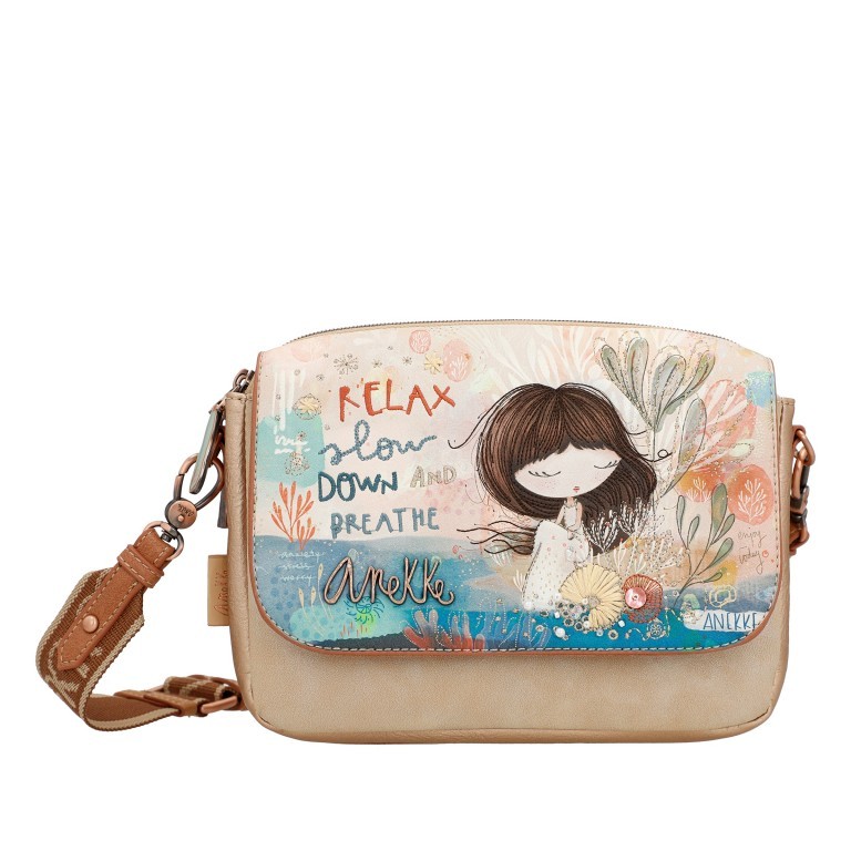 Umhängetasche Mediterranean Crossbody Bag Beige, Farbe: beige, Marke: Anekke, EAN: 8434172167001, Abmessungen in cm: 25x18x7, Bild 1 von 9