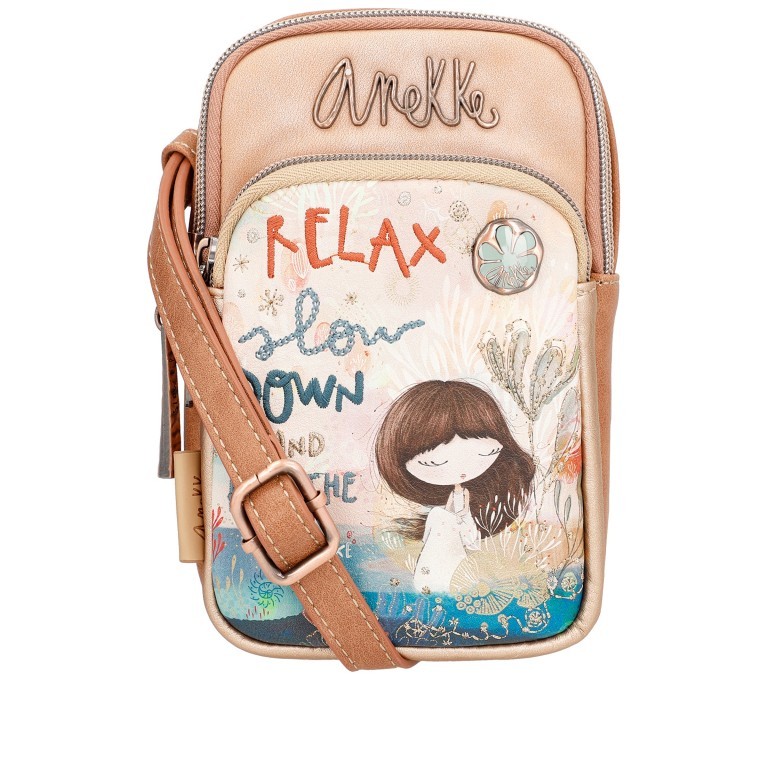 Umhängetasche Mediterranean Mini Crossbody Bag Beige, Farbe: beige, Marke: Anekke, EAN: 8434172167308, Abmessungen in cm: 11x18x5, Bild 1 von 6