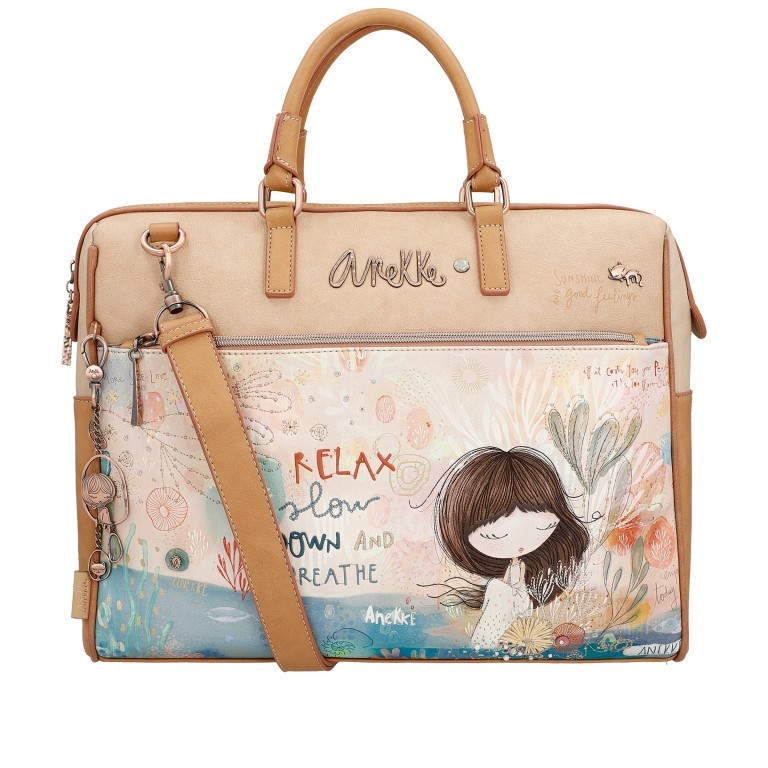 Aktentasche Mediterranean Briefcase Beige, Farbe: beige, Marke: Anekke, EAN: 8434172168701, Abmessungen in cm: 41x30x7, Bild 1 von 10