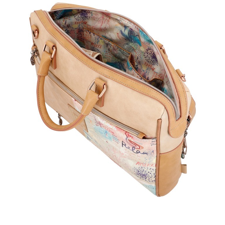 Aktentasche Mediterranean Briefcase Beige, Farbe: beige, Marke: Anekke, EAN: 8434172168701, Abmessungen in cm: 41x30x7, Bild 7 von 10