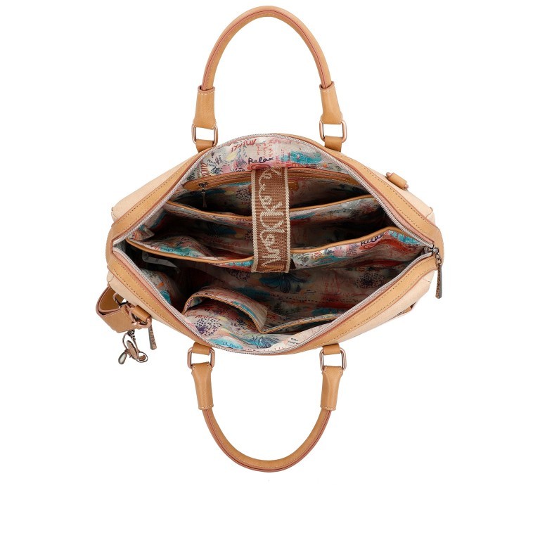 Aktentasche Mediterranean Briefcase Beige, Farbe: beige, Marke: Anekke, EAN: 8434172168701, Abmessungen in cm: 41x30x7, Bild 9 von 10