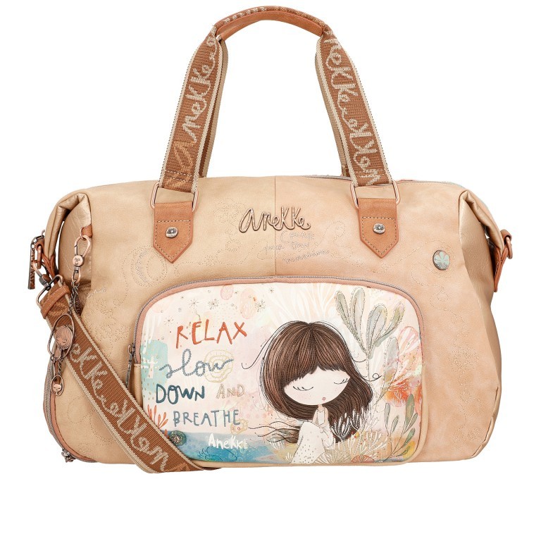 Reisetasche Mediterranean Travel Bag Beige, Farbe: beige, Marke: Anekke, EAN: 8434172168909, Abmessungen in cm: 45x33x22, Bild 1 von 9