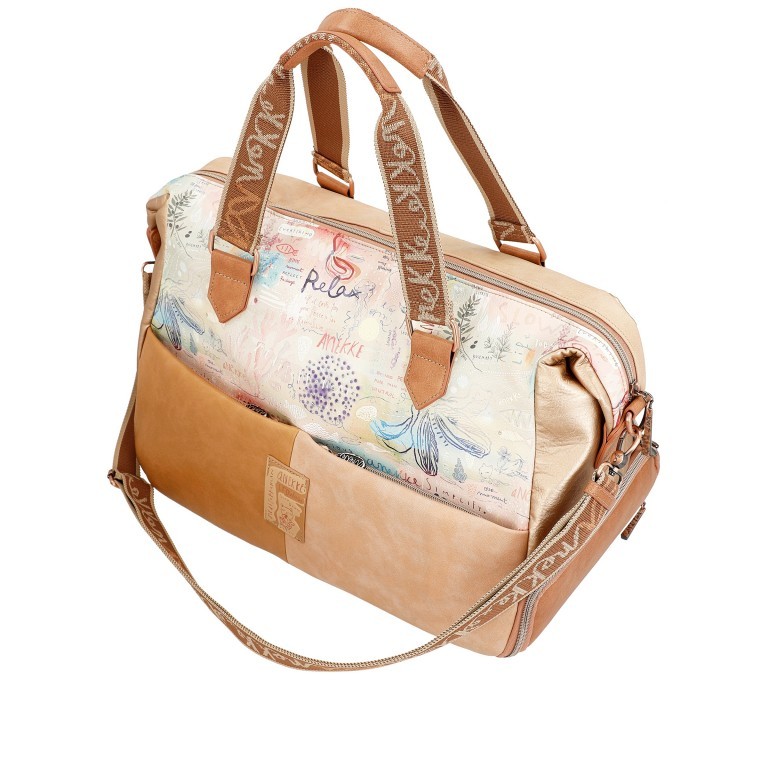 Reisetasche Mediterranean Travel Bag Beige, Farbe: beige, Marke: Anekke, EAN: 8434172168909, Abmessungen in cm: 45x33x22, Bild 5 von 9