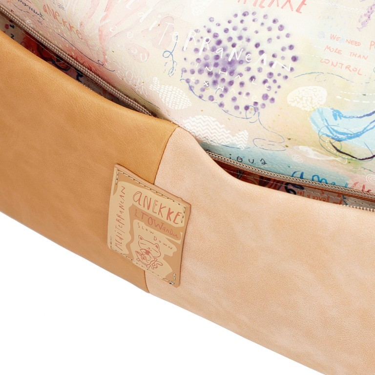 Reisetasche Mediterranean Travel Bag Beige, Farbe: beige, Marke: Anekke, EAN: 8434172168909, Abmessungen in cm: 45x33x22, Bild 8 von 9