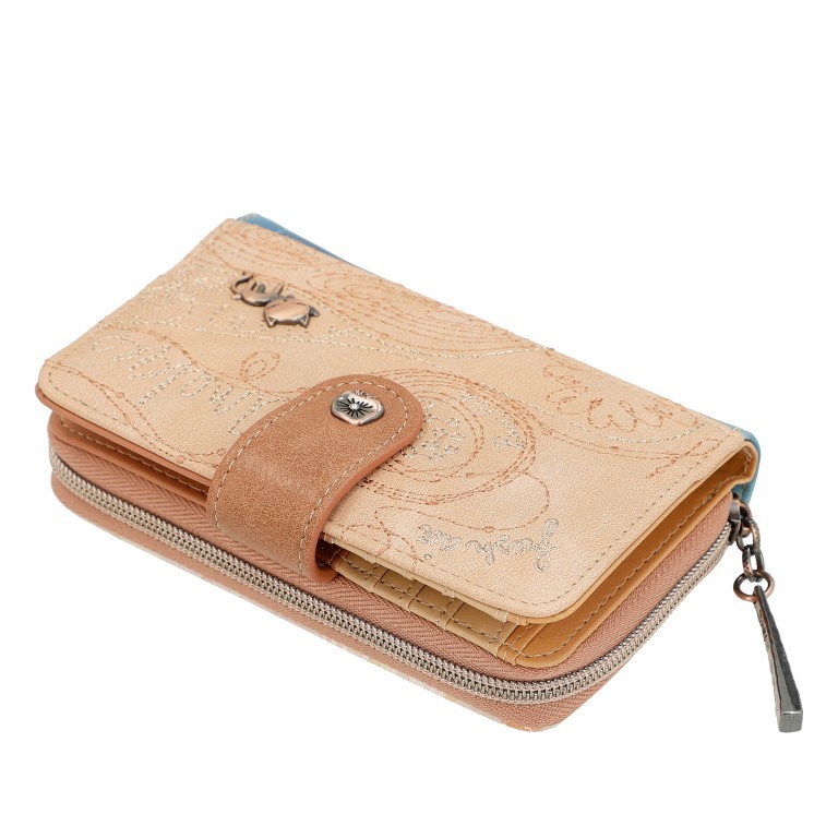 Geldbörse Mediterranean Wallet Beige, Farbe: beige, Marke: Anekke, EAN: 8434172170100, Abmessungen in cm: 15x10x3, Bild 10 von 10