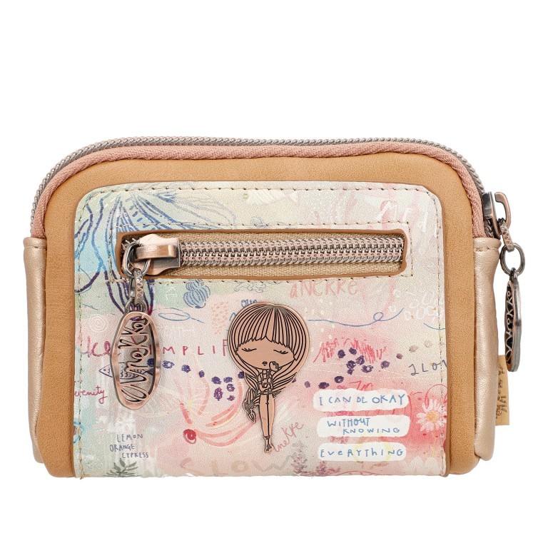 Schlüsseletui Mediterranean Purse Beige, Farbe: beige, Marke: Anekke, EAN: 8434172174603, Abmessungen in cm: 12x9x3, Bild 3 von 8