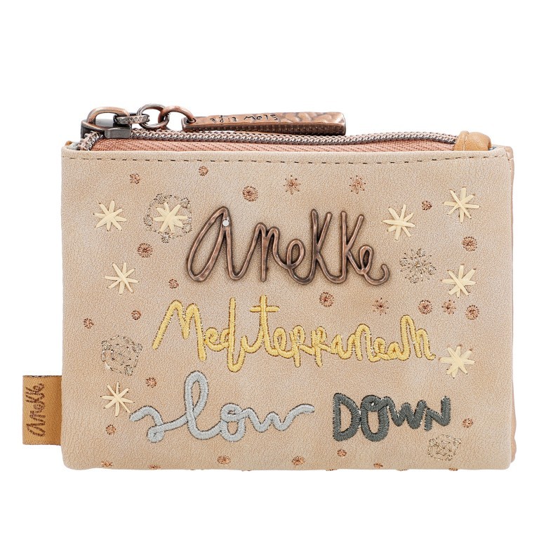 Geldbörse Mediterranean Wallet Beige, Farbe: beige, Marke: Anekke, EAN: 8434172174900, Abmessungen in cm: 12x9x3, Bild 1 von 9