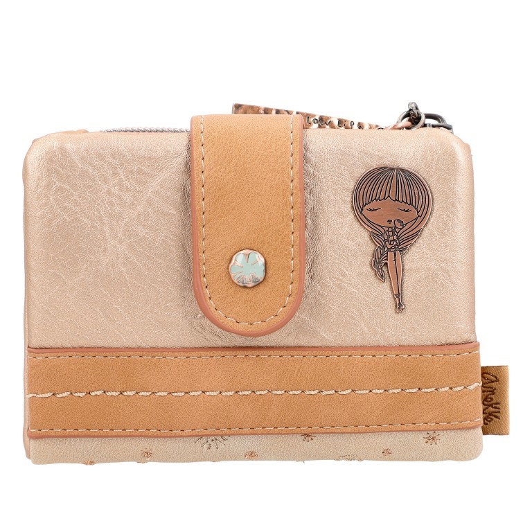 Geldbörse Mediterranean Wallet Beige, Farbe: beige, Marke: Anekke, EAN: 8434172174900, Abmessungen in cm: 12x9x3, Bild 3 von 9