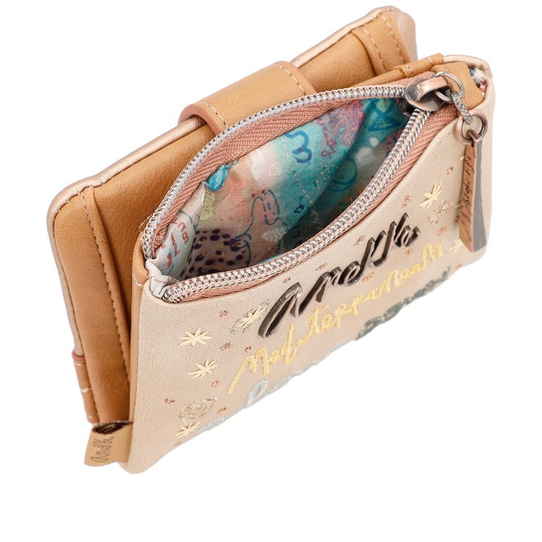 Geldbörse Mediterranean Wallet Beige, Farbe: beige, Marke: Anekke, EAN: 8434172174900, Abmessungen in cm: 12x9x3, Bild 6 von 9
