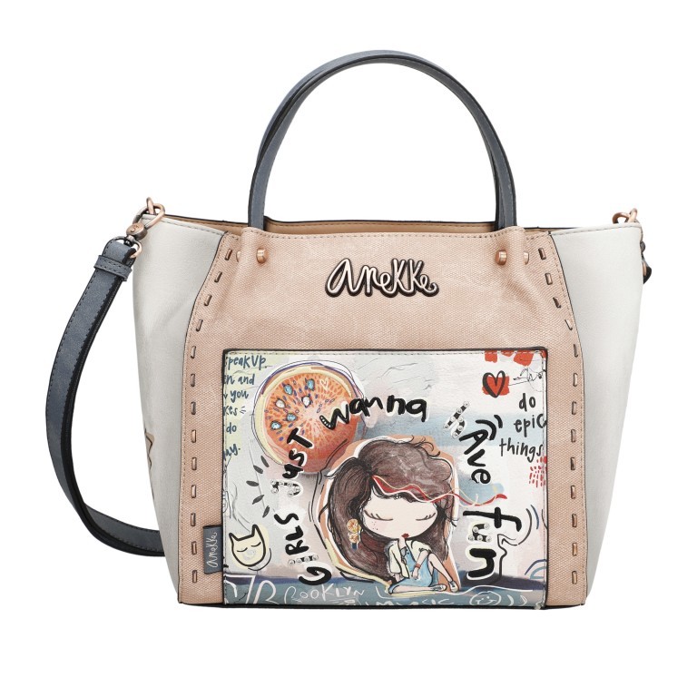 Handtasche Fun & Music Shorthandle Bag Beige, Farbe: beige, Marke: Anekke, EAN: 8434172156401, Bild 2 von 10