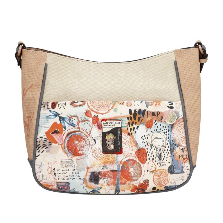 Umhängetasche Fun & Music Crossbody Bag Hellblau, Farbe: blau/petrol, Marke: Anekke, EAN: 8434172157309, Abmessungen in cm: 32x26x13, Bild 4 von 10