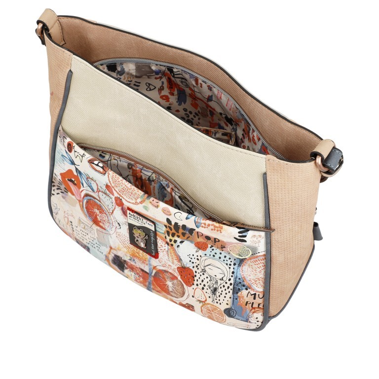 Umhängetasche Fun & Music Crossbody Bag Hellblau, Farbe: blau/petrol, Marke: Anekke, EAN: 8434172157309, Abmessungen in cm: 32x26x13, Bild 9 von 10