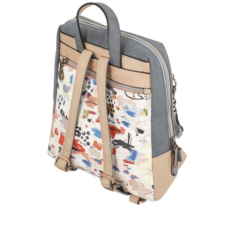 Rucksack Fun & Music Backpack Hellblau, Farbe: blau/petrol, Marke: Anekke, EAN: 8434172158405, Abmessungen in cm: 26x32x10, Bild 4 von 10