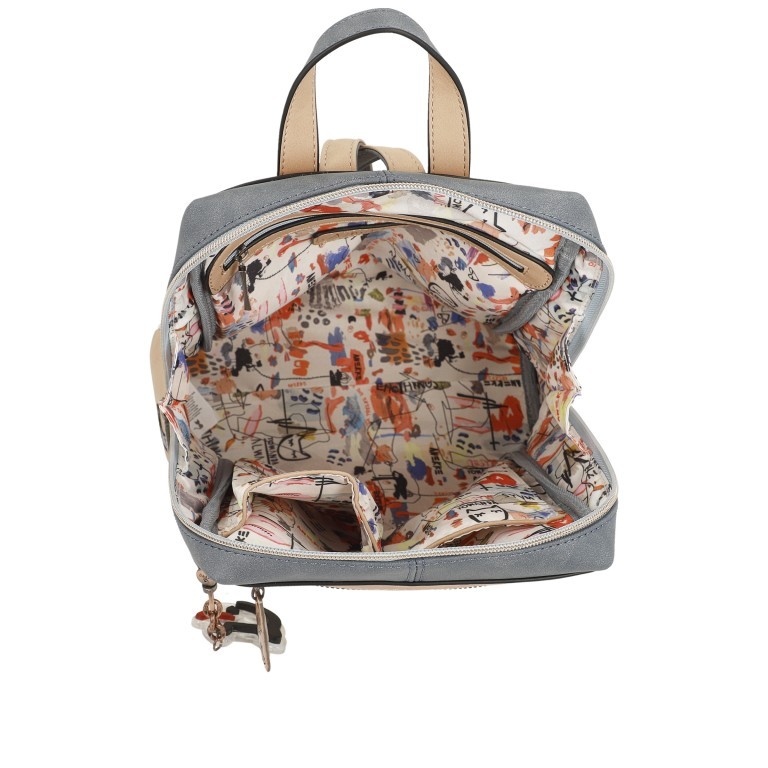 Rucksack Fun & Music Backpack Hellblau, Farbe: blau/petrol, Marke: Anekke, EAN: 8434172158405, Abmessungen in cm: 26x32x10, Bild 8 von 10